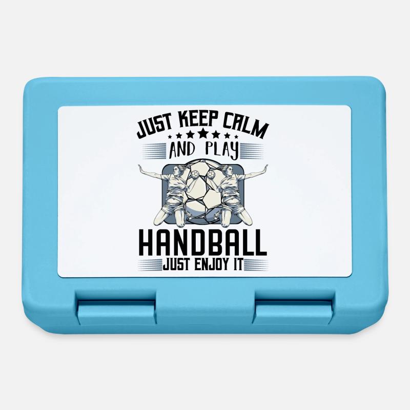 handball - Boîte à goûter - bleu saphir