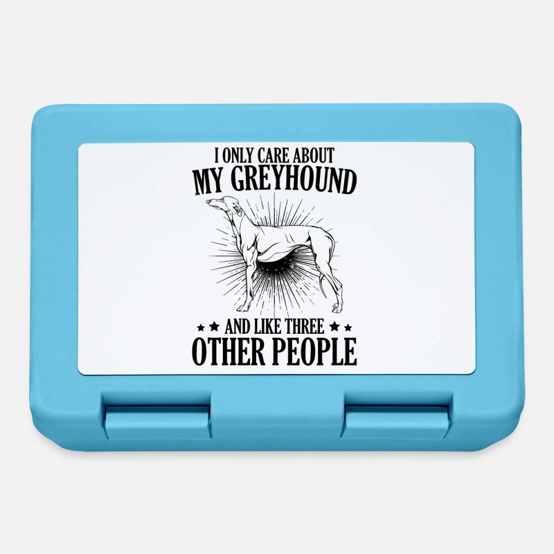 greyhound - Lunchbox - sapphire blue