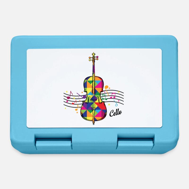 violoncelle - Boîte à goûter - bleu saphir