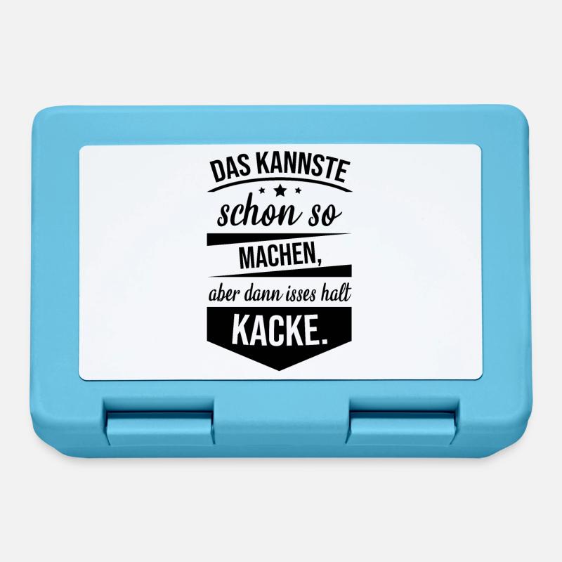 Das Kannste Schon So Machen - Brotdose - Saphirblau