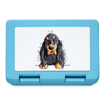 Gordon Setter - Hund - Dog - Comic - Brotdose - Saphirblau - Vorne