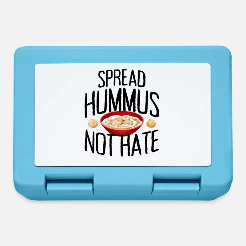 Faites-vous plaisir avec le végétalien Hummus Not Hate - Boîte à goûter - bleu saphir