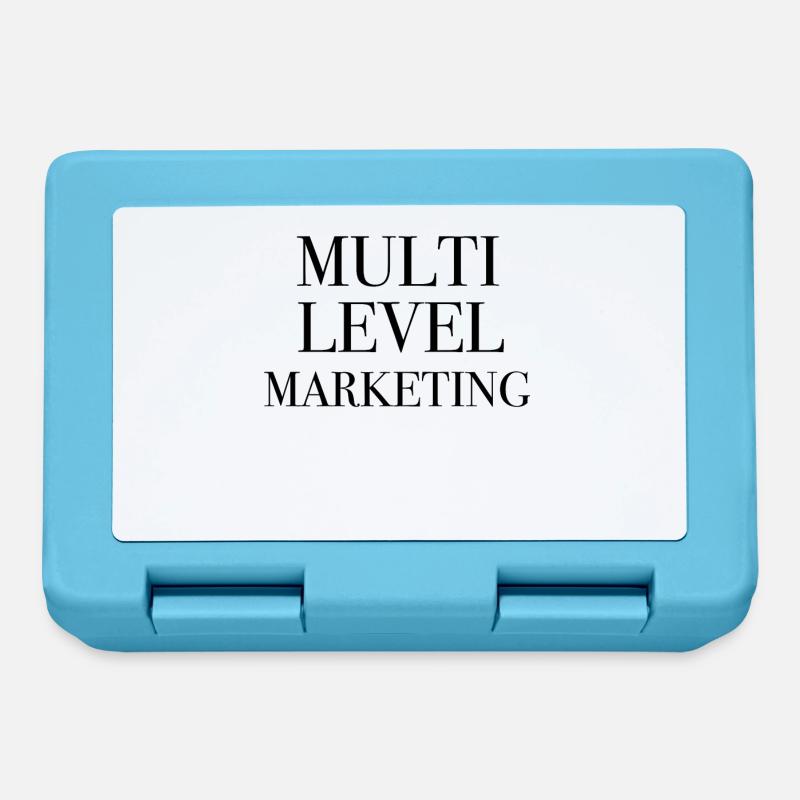 MLM Multi level Marketing Vertrieb Vertriebsweg - Brotdose - Saphirblau