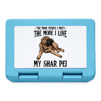 Casual Bulldog Lounge Print Shar Pei - Lunchbox - sapphire blue - Front