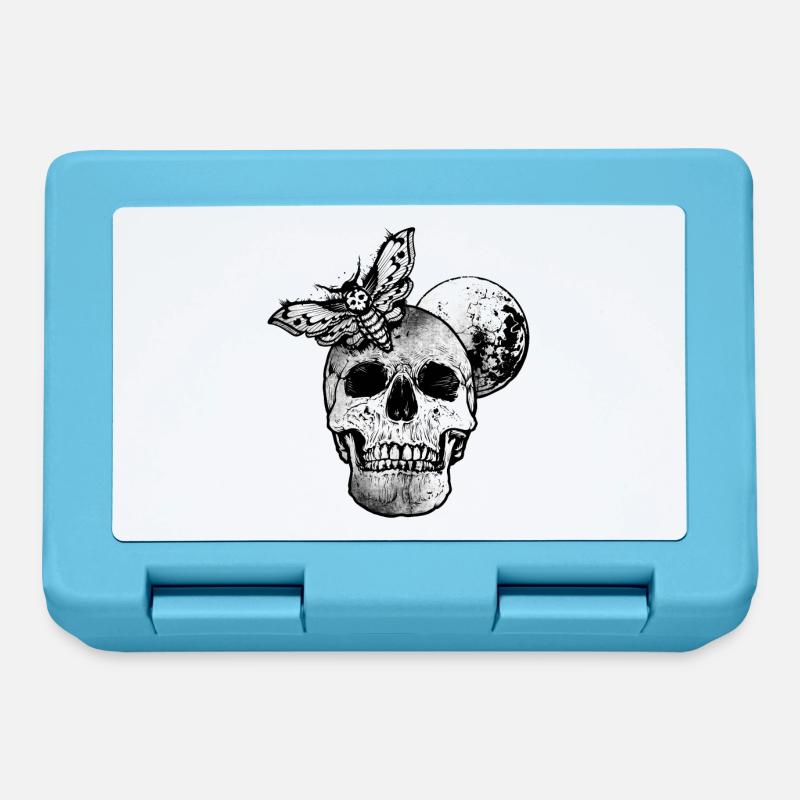 Skull Skull Skull Skirt Gothic - Boîte à goûter - bleu saphir