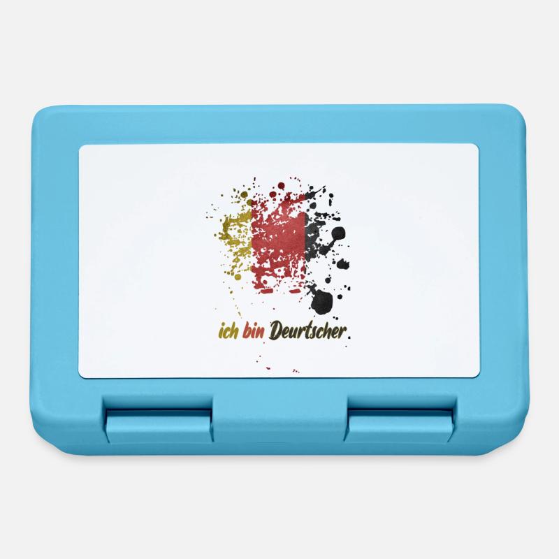 ich bin deutscher - Brotdose - Saphirblau