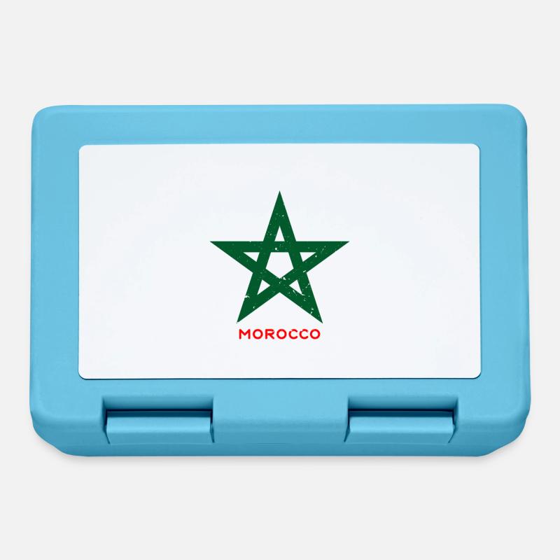 Vert cinq étoiles style marocain - Boîte à goûter - bleu saphir