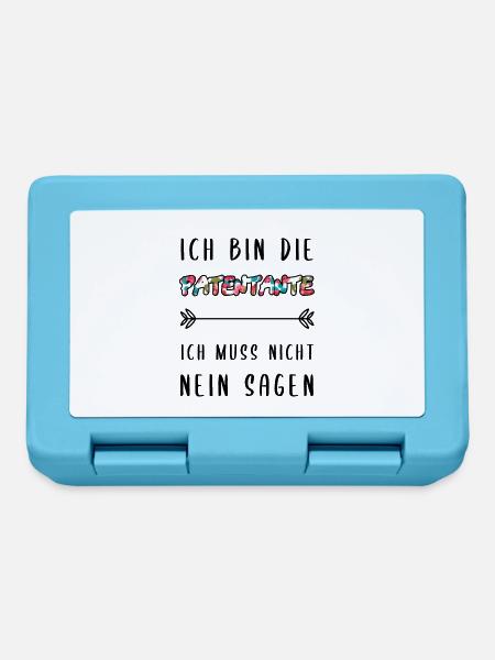Ich Bin Die Patentante Nicht Nein Sagen - Brotdose - Saphirblau