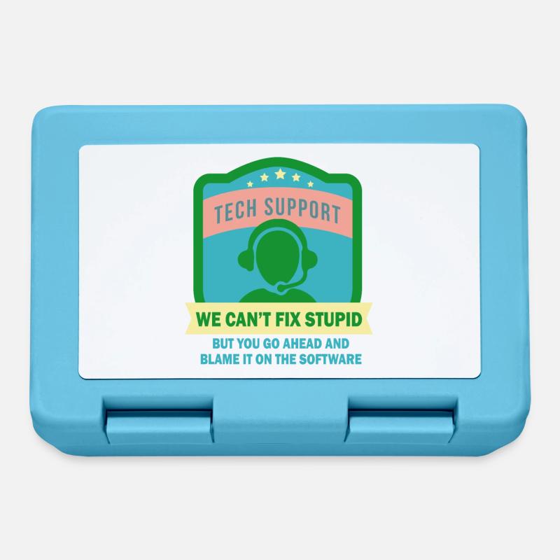It Support Mitarbeiter - It-Support - Brotdose - Saphirblau