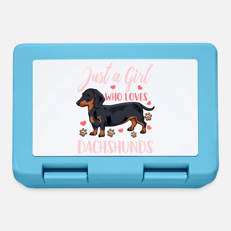 Dackel Dachshund - Lunchbox - sapphire blue