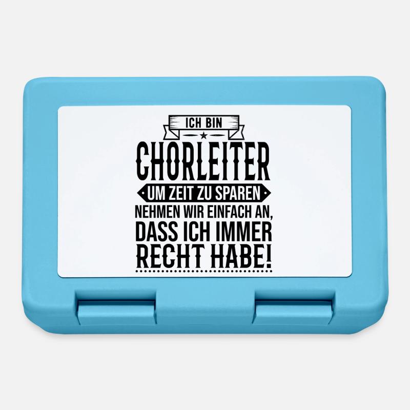 Chorleiter Dirigent Chor Gesangschor - Brotdose - Saphirblau