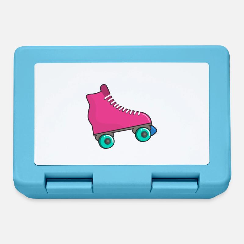 Roller skates in pink roller skating - Lunchbox - sapphire blue