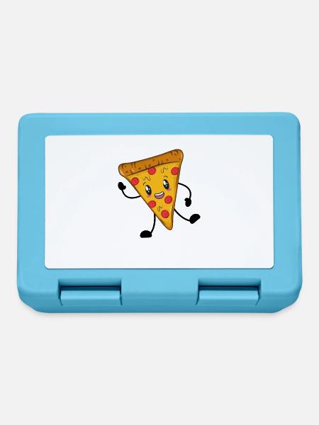 Pizza - Brotdose - Saphirblau