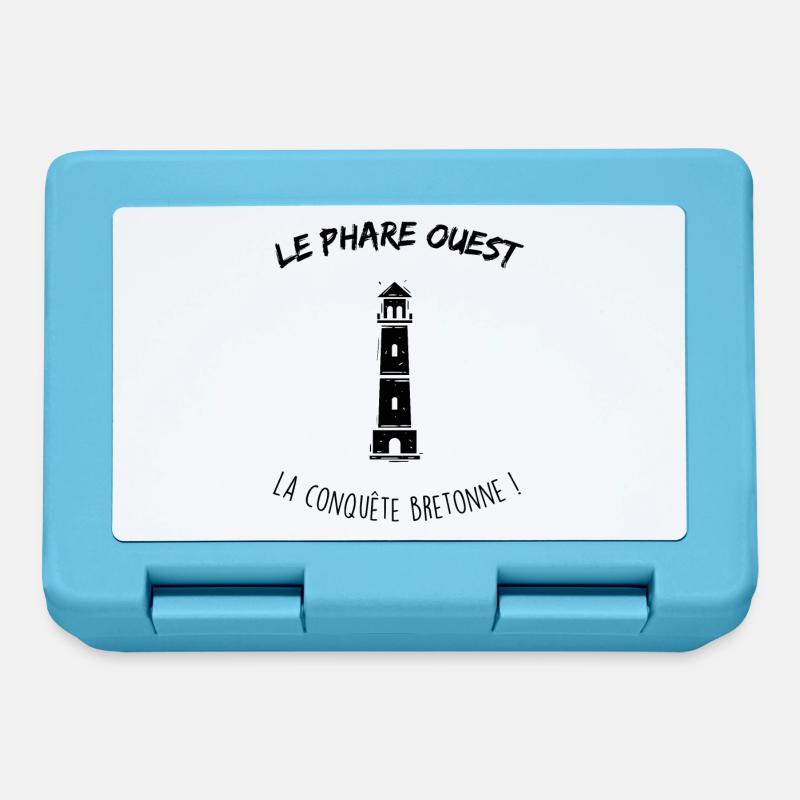 Le phare ouest - Boîte à goûter - bleu saphir