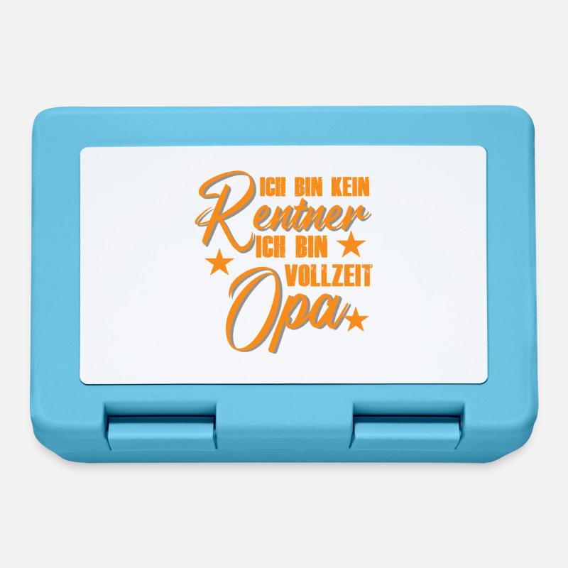 Vollzeit Opa Rentner Spruch - Brotdose - Saphirblau