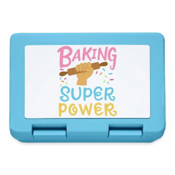 Backen Bäcker Nudelholz - Brotdose - Saphirblau - Vorne