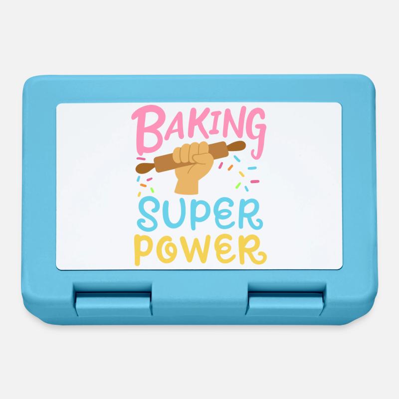 Backen Bäcker Nudelholz - Brotdose - Saphirblau