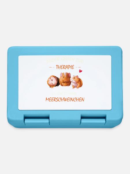 ANDERE GEHEN ZUR THERAPIE ich habe MEERSCHWEINCHEN - Brotdose - Saphirblau