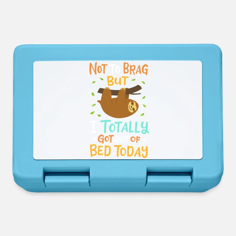 Sloth sloth lovers - Lunchbox - sapphire blue