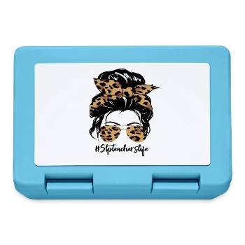 Leopard Bow Hair & Sunglasses - Lunchbox - sapphire blue - Front