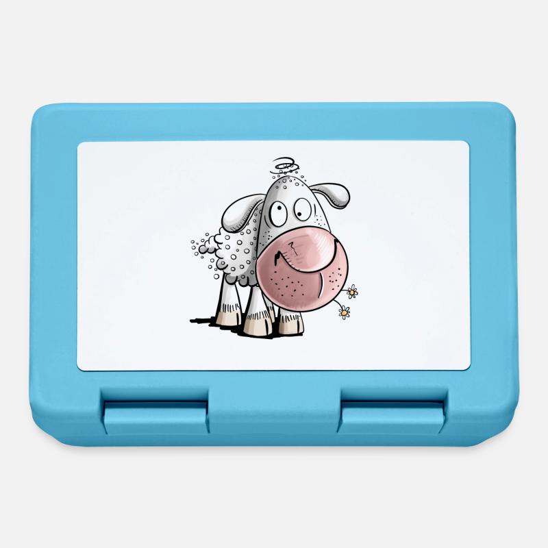 Crazy Sheep I Drôle de mouton - Boîte à goûter - bleu saphir