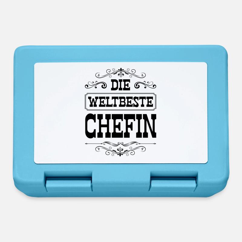 Weltbeste Chefin - Brotdose - Saphirblau