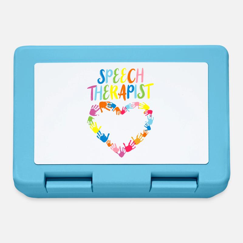 SLP Speech Language Pathologist Speechie - Lunchbox - sapphire blue