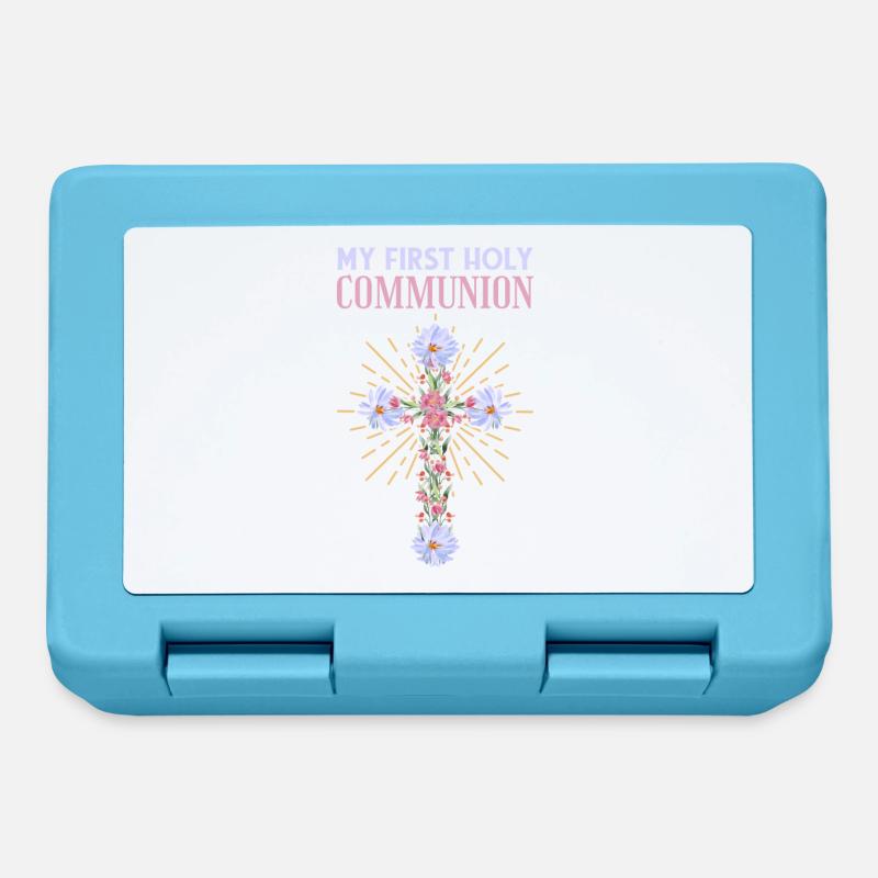 Holy Communion Eucharist First Communion - Lunchbox - sapphire blue