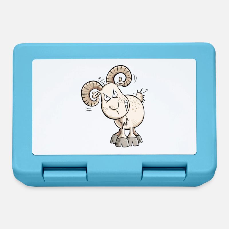 Kein Bock Widder I Schaf I Ziegen Bock I Chèvre - Boîte à goûter - bleu saphir