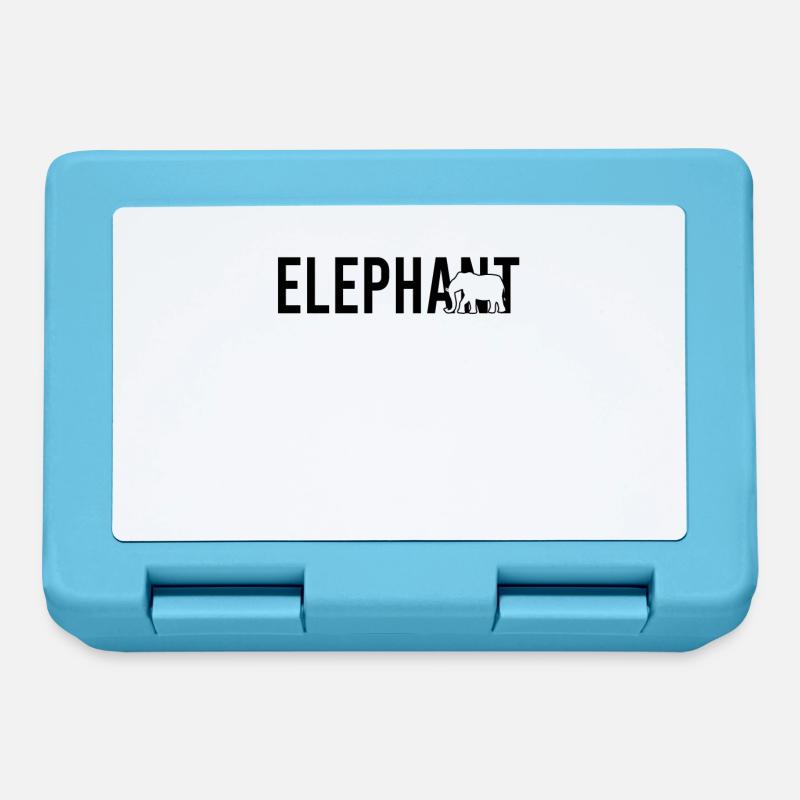 Elephant elephant - Lunchbox - sapphire blue