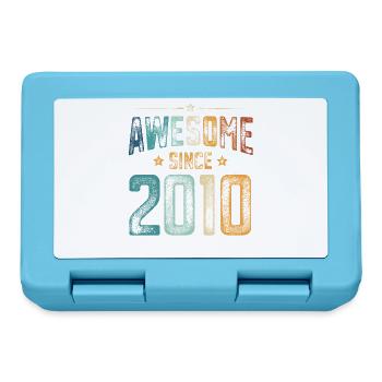 2010 Born Birthday Year of birth - Lunchbox - sapphire blue - Front