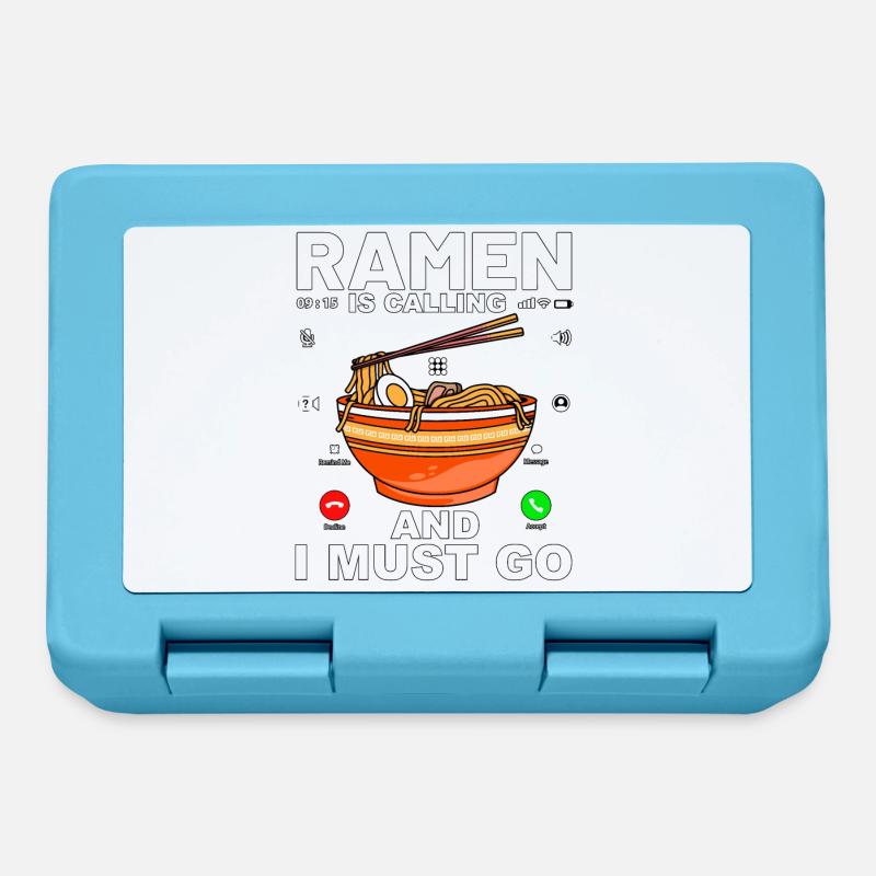Ramen is calling and I must go - Lunchbox - sapphire blue