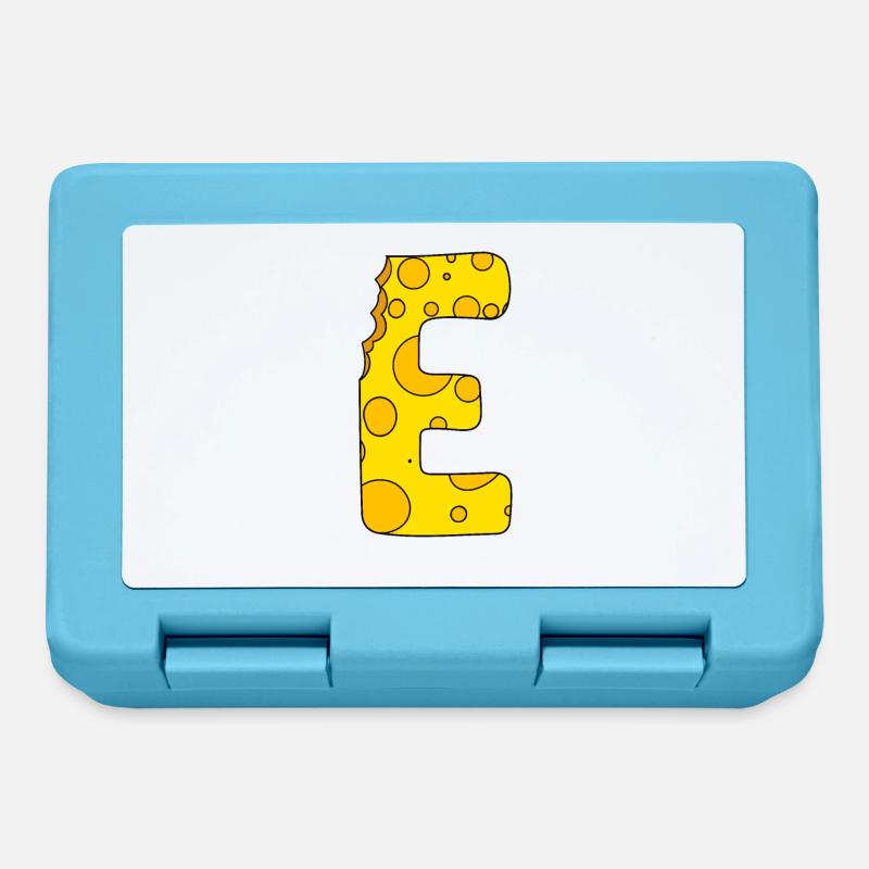 Buchstabe E - Brotdose - Saphirblau