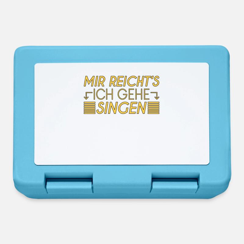 Singen Spruch - Brotdose - Saphirblau