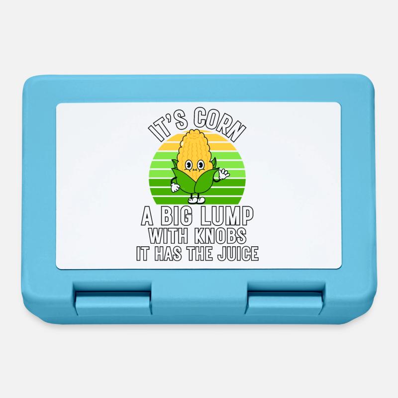 Retro Funny Corn - Es hat den Saft Es ist Mais - Brotdose - Saphirblau