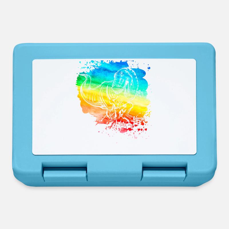 Dinosaur - Lunchbox - sapphire blue