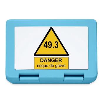 49.3 danger - Boîte à goûter - bleu saphir - Devant