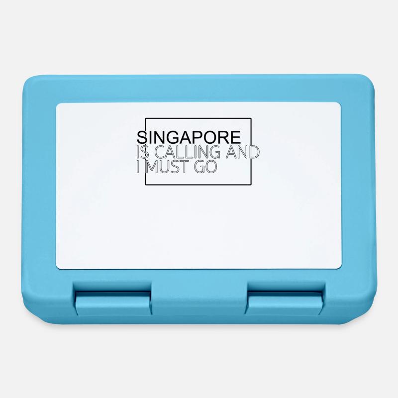 Citation de Singapour - Boîte à goûter - bleu saphir