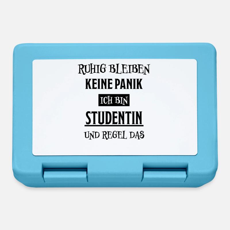 Studentin Spruch Universität Studentin Geschenk - Brotdose - Saphirblau