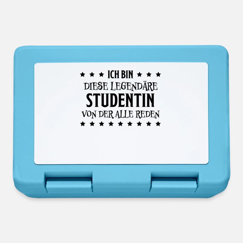 Studentin Spruch Universität Studentin Geschenk - Brotdose - Saphirblau