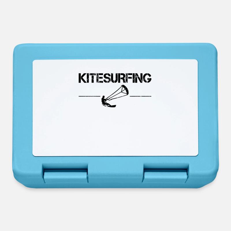 Kite surf - Boîte à goûter - bleu saphir