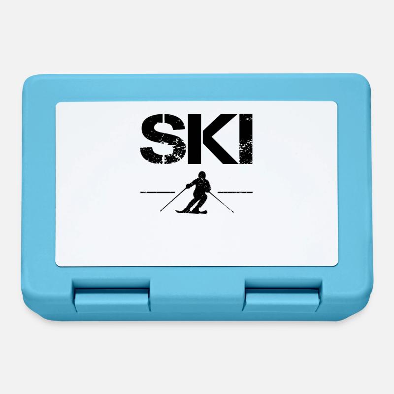 Ski - Boîte à goûter - bleu saphir