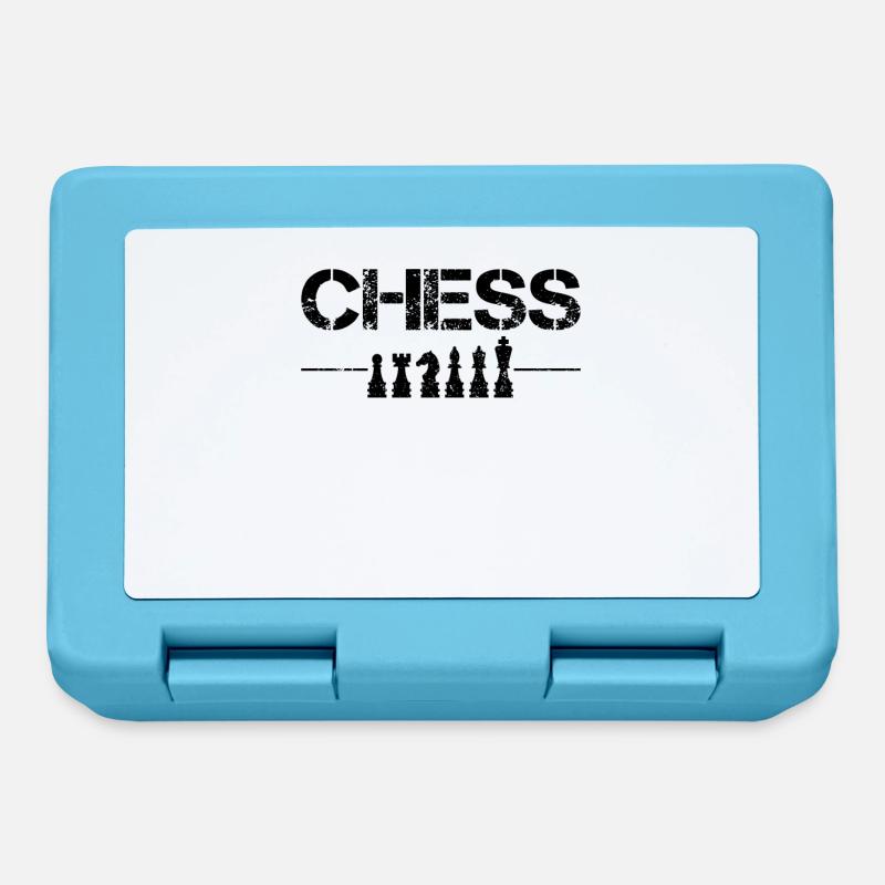 Échecs - Boîte à goûter - bleu saphir