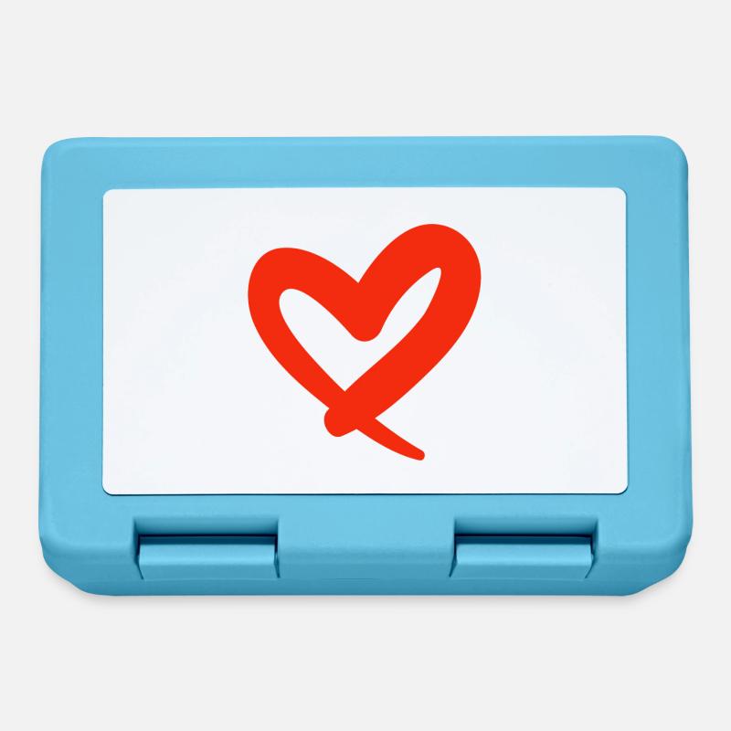Saint-Valentin, Saint-Valentin, Saint-Valentin - Boîte à goûter - bleu saphir