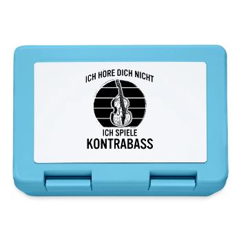 Kontrabass Kontrabassspieler Kontrabassist - Brotdose - Saphirblau - Vorne