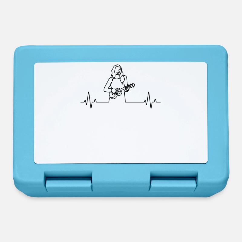 Ukulele Ukulele Player Ukulelist - Lunchbox - sapphire blue
