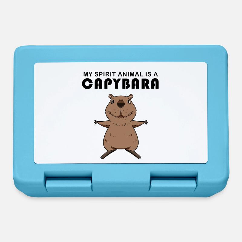 Capybara Capybara Cadeau - Boîte à goûter - bleu saphir