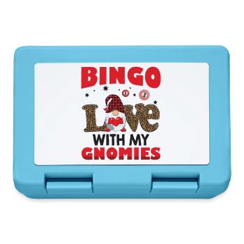 Bingo Liebe Mit Meinen Gnomies Leo Bingo - Brotdose - Saphirblau - Vorne