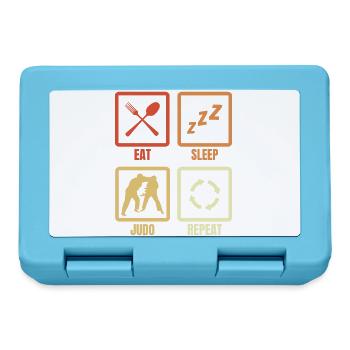 Eat Sleep Judo Repeat - Lunchbox - sapphire blue - Front