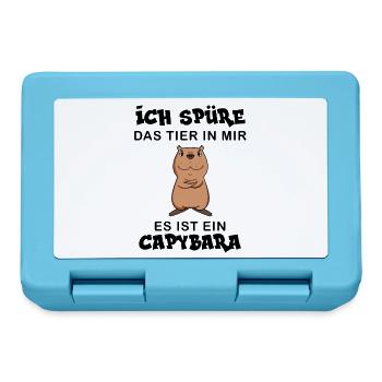 Capybara Wasserschwein Capybaras - Brotdose - Saphirblau - Vorne